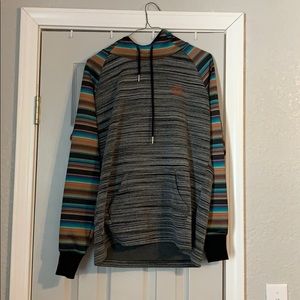 Hooey Serape and Gray sweatshirt